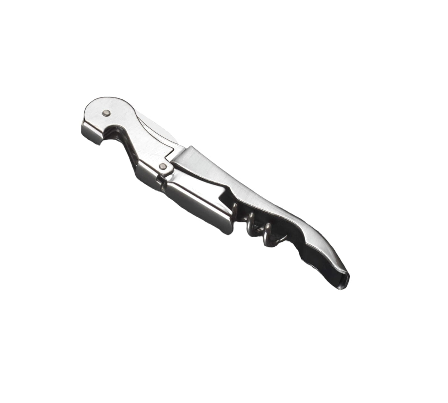 Stainless steel corkscrew wine opener