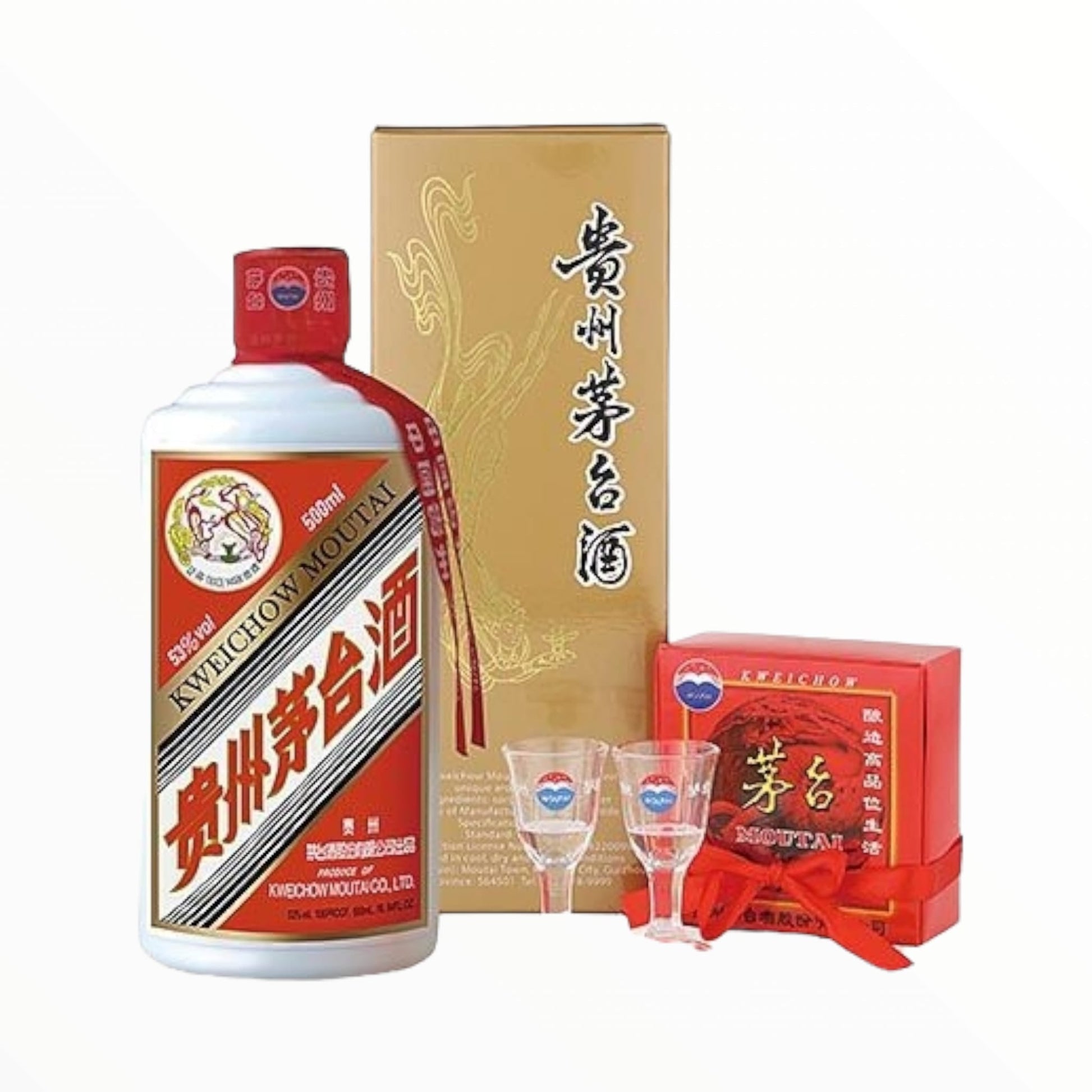 Moutai is made of sorghum, wheat, water combined with an extraordinary technology, one year production cycle through a high temperature fermentation, high temperature distilled and 5 years ageing which refined out the national spirit of China.